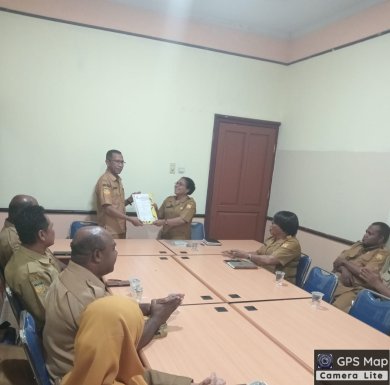 Dinas Ketahanan Pangan dan Pertanian (DKPP) Kota Jayapura Gelar Rapat dan Serah Terima Jabatan Plt. Kepala Dinas.