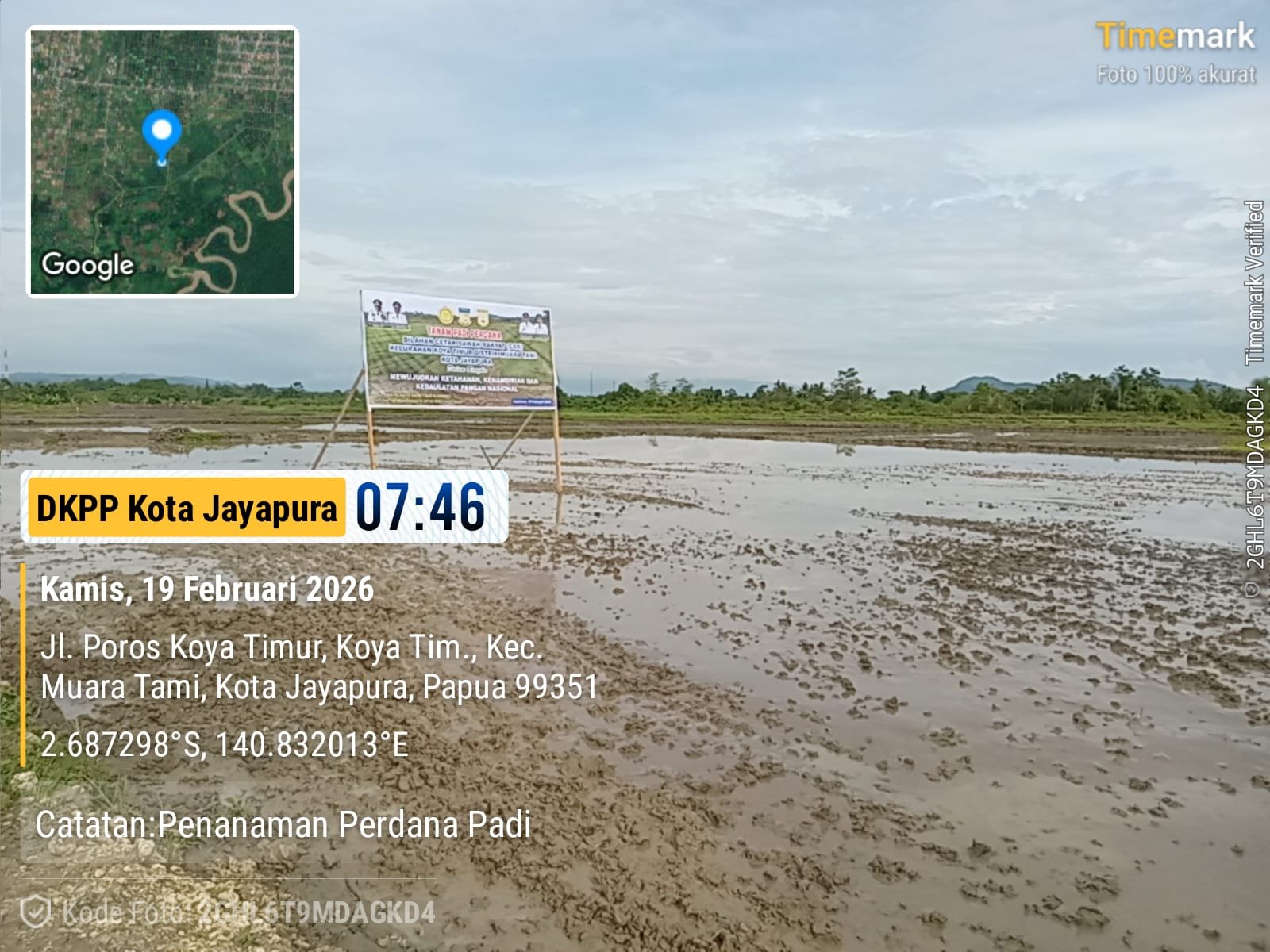 Lahan Sawah siap untuk Tanam Padi Perdana
